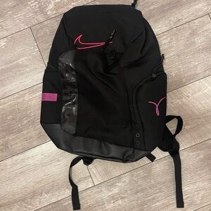Nike Black and Pink Backpack